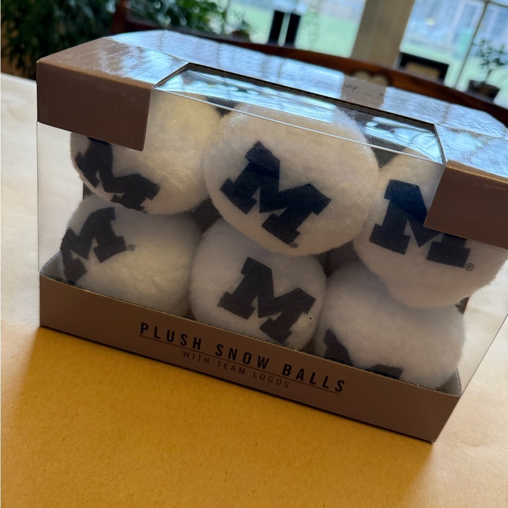 Plush Snow Balls with Team Logo